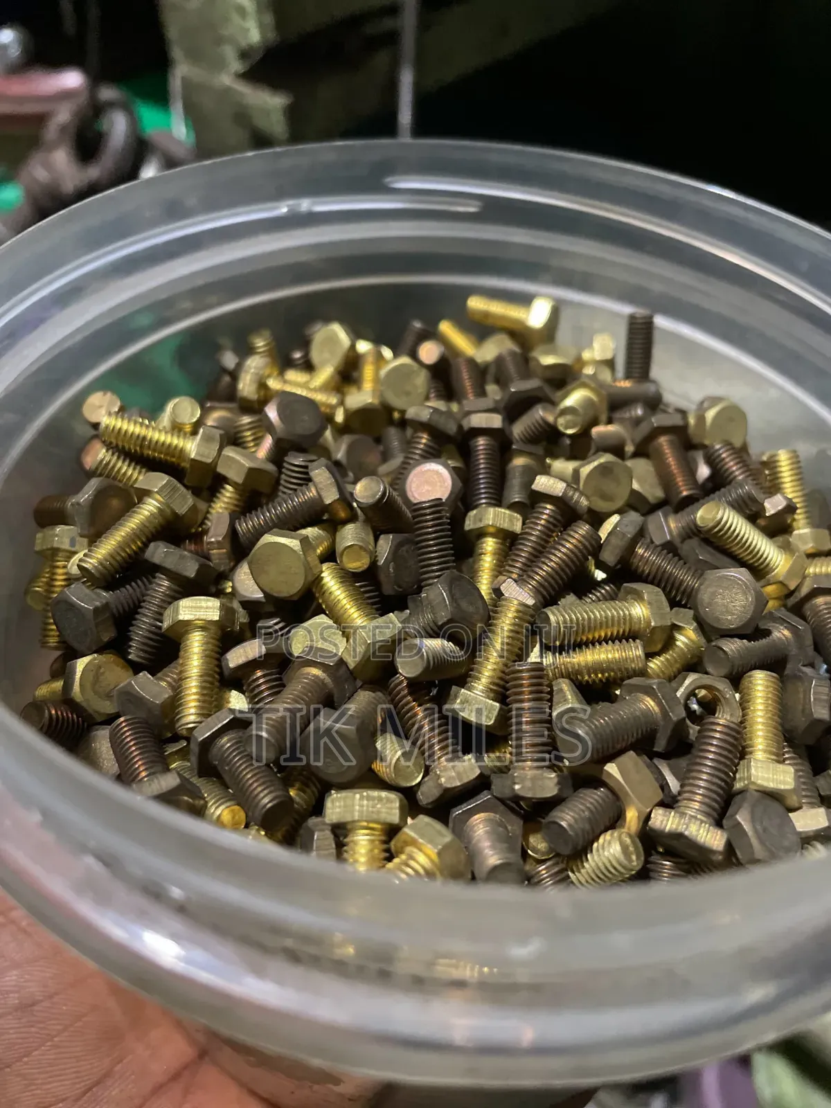 Brass Hex Head Bolt M5 × 25mm