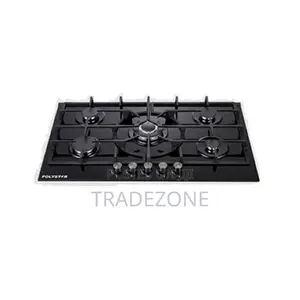 Polystar 5-Burner Built-in Gas Hob Tempered Glass | PV-JYBA5AG