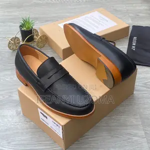 Italian Black Original Leather Shoe