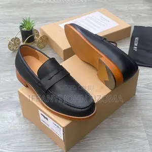 Italian Black Original Leather Shoe