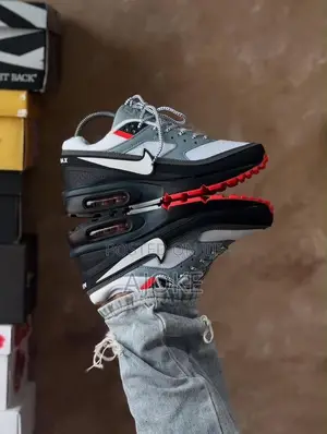 Nike Air Max BW Sneakers-Grey/Black/Red Sizes:40-44-Brand NEW