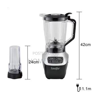 Sonifer SFW 2-in-1 Blender/Processor With 1.8L Plastic Cup