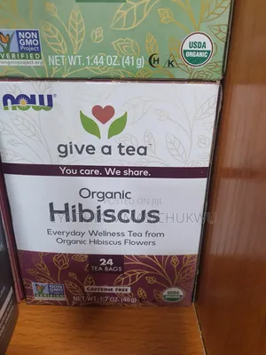 NOW Foods Organic Hibiscus Herbal Wellness Tea