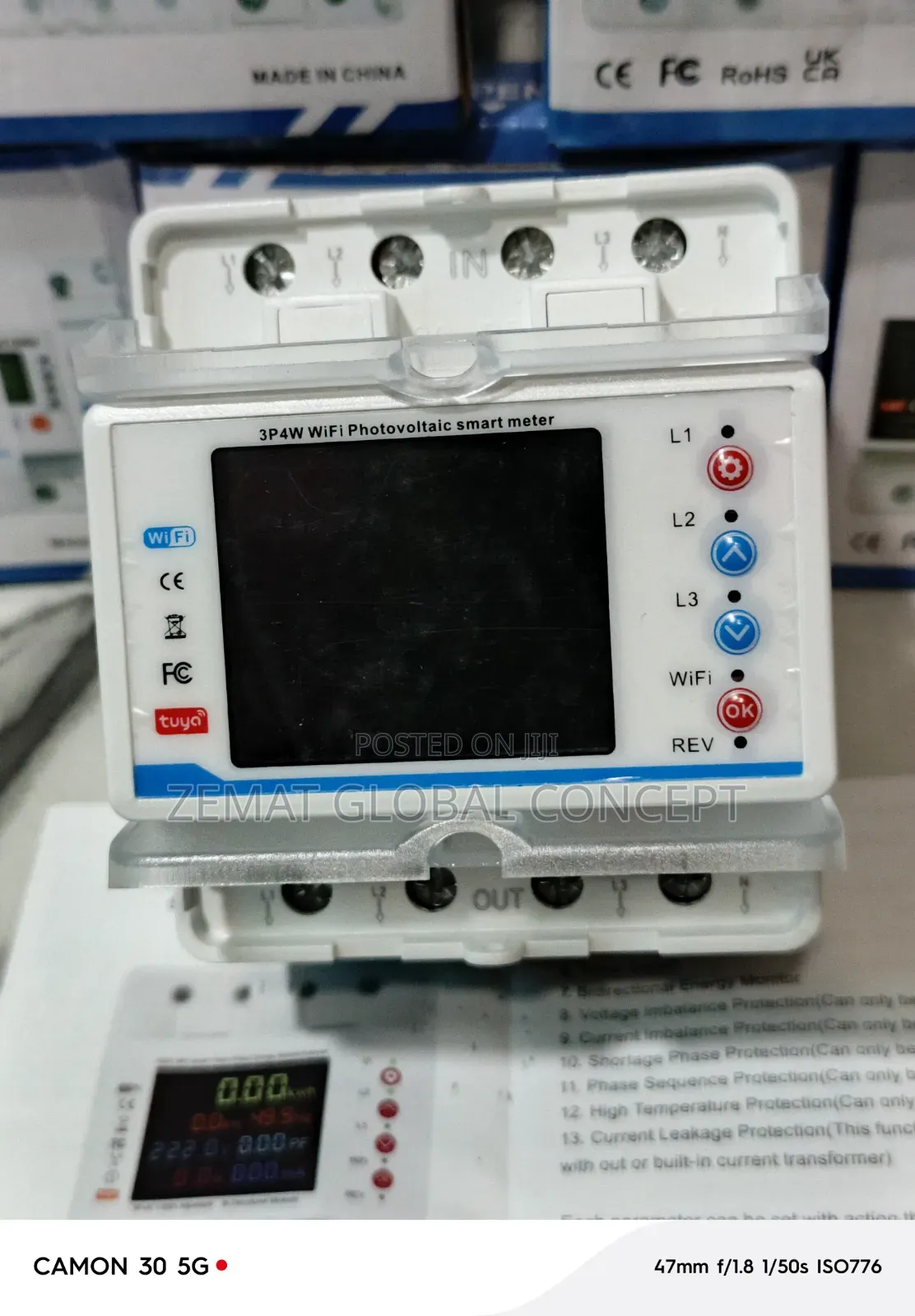 100mps 3phase Smart WiFi Meter