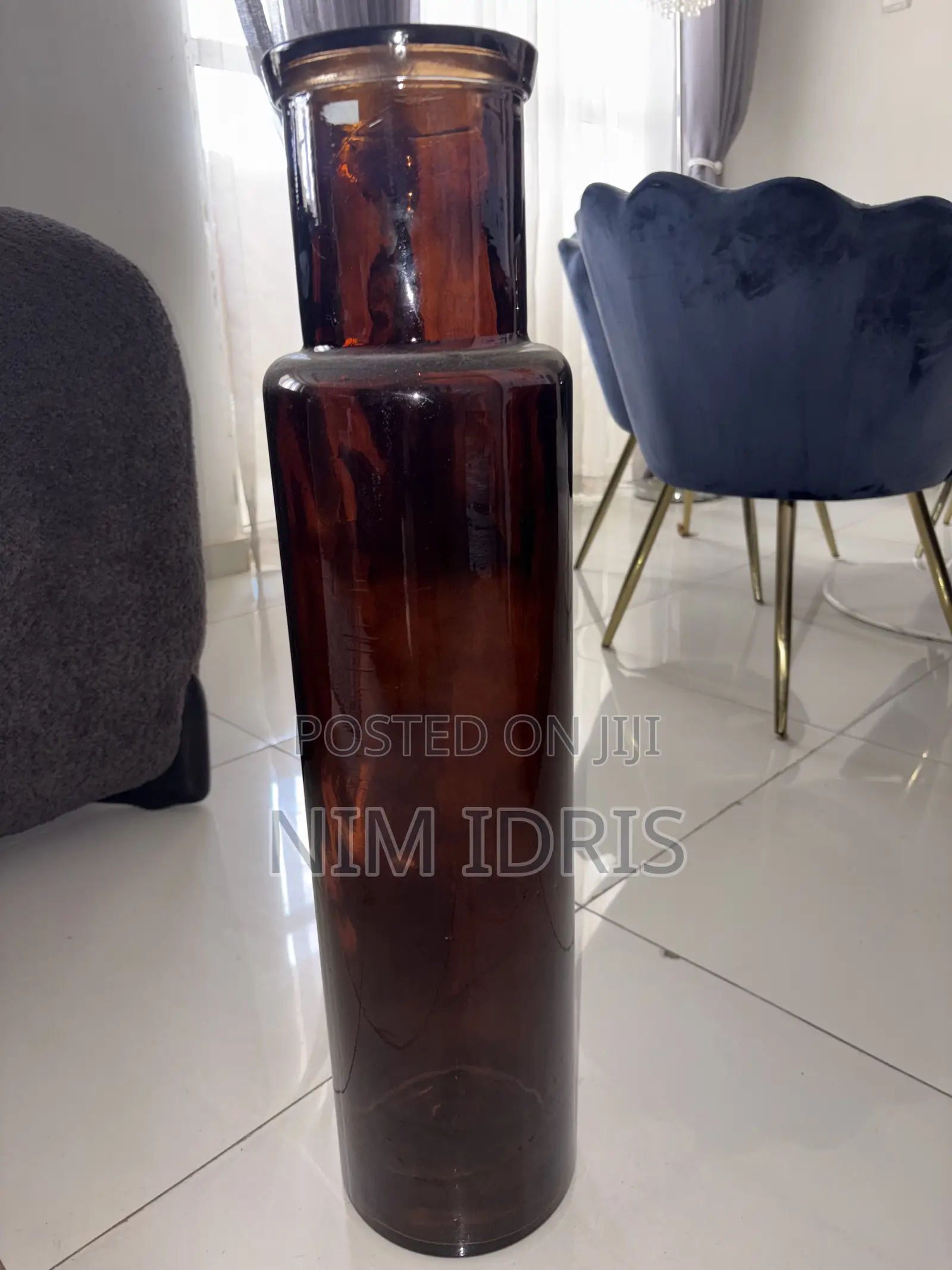 Tall Glass Vase
