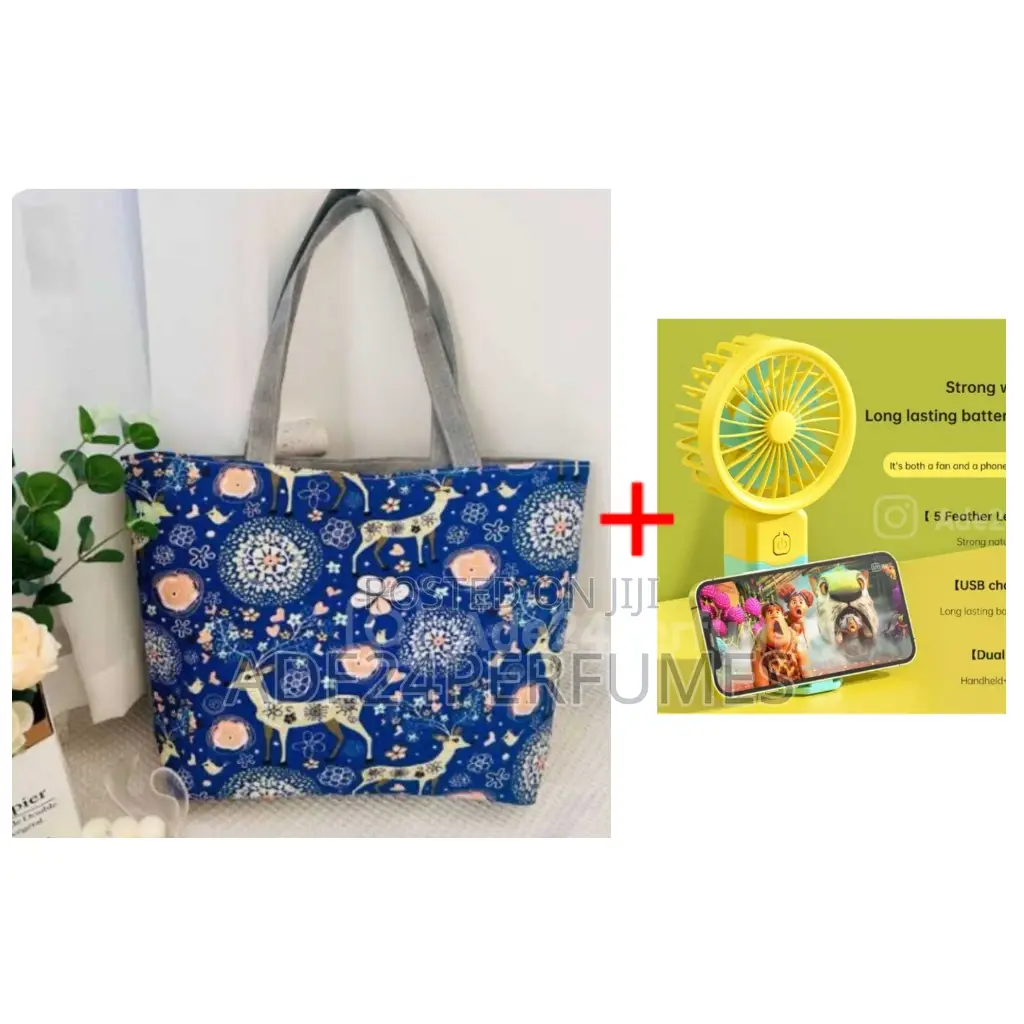 Tote Bag With Fan
