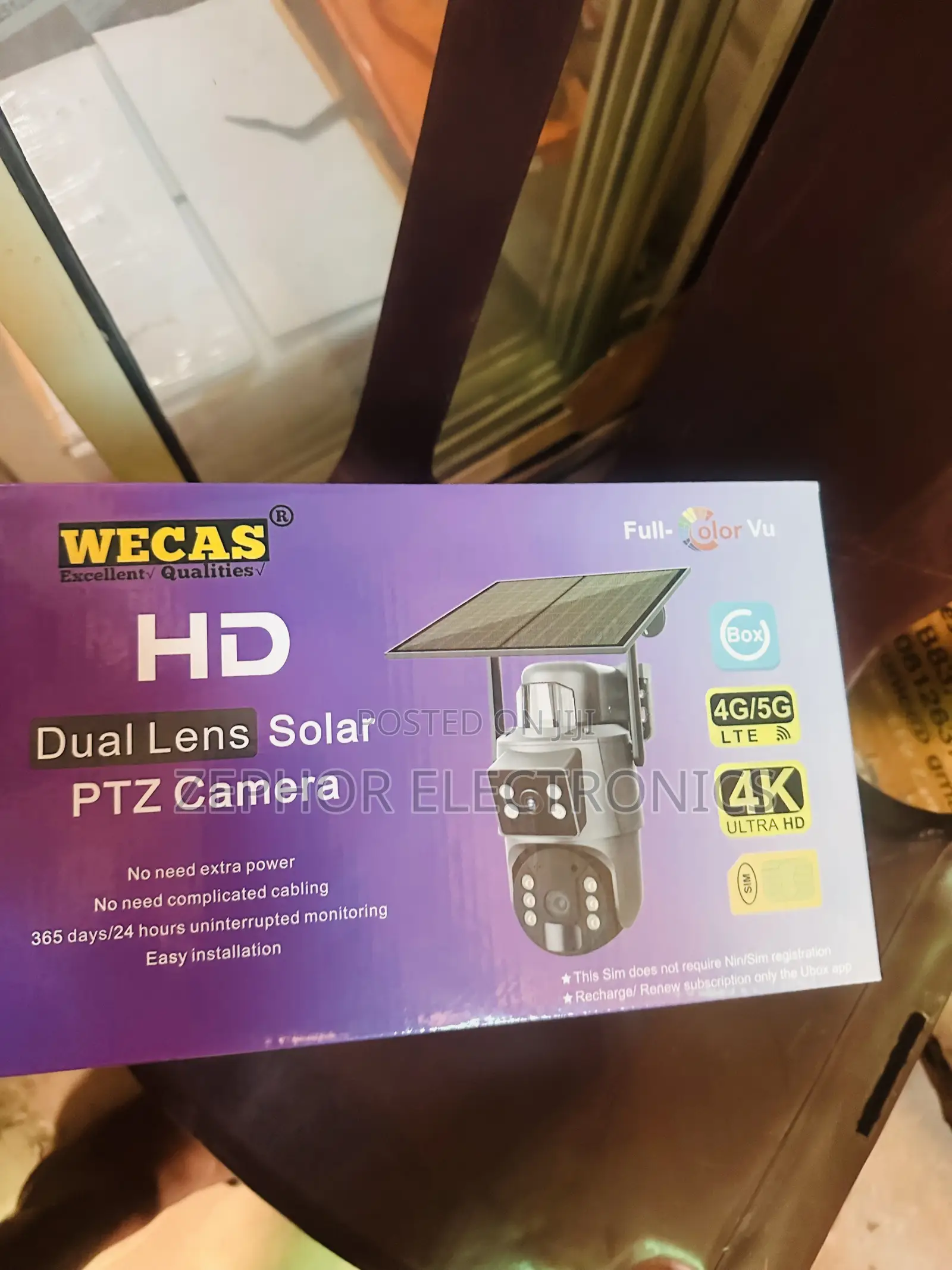 Double Lens Solar 4g Camera
