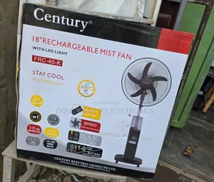 I Have Brand New Century 18inch Rechargeable Standing Water Mist Fan