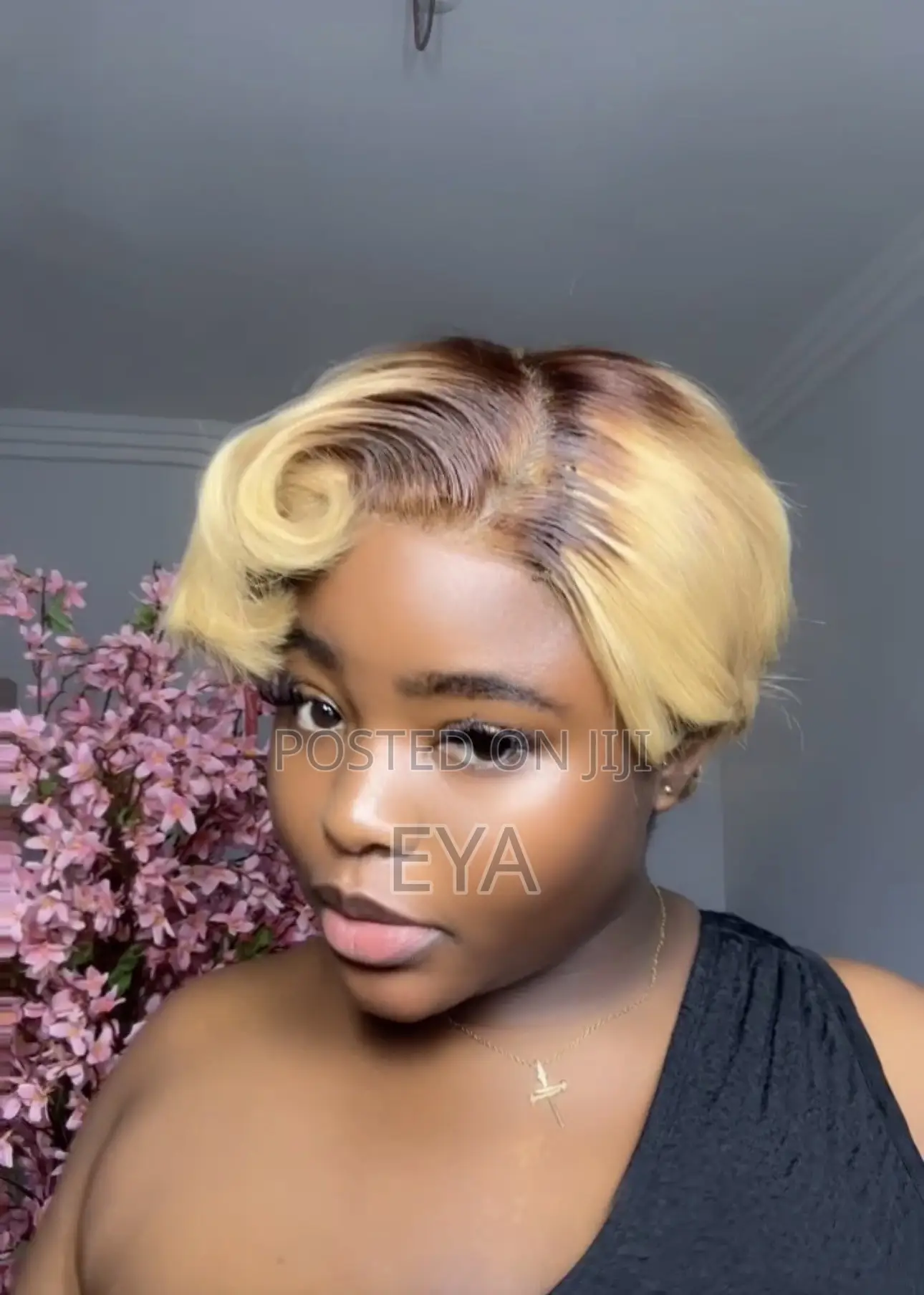 Blonde Pixie Cut Unit
