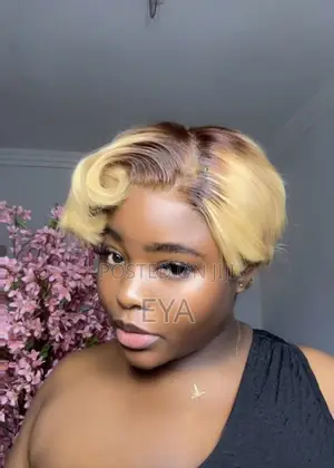 Blonde Pixie Cut Unit