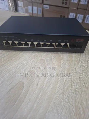 8Port Gigabit POE Switch + 2 SFP UPLINK