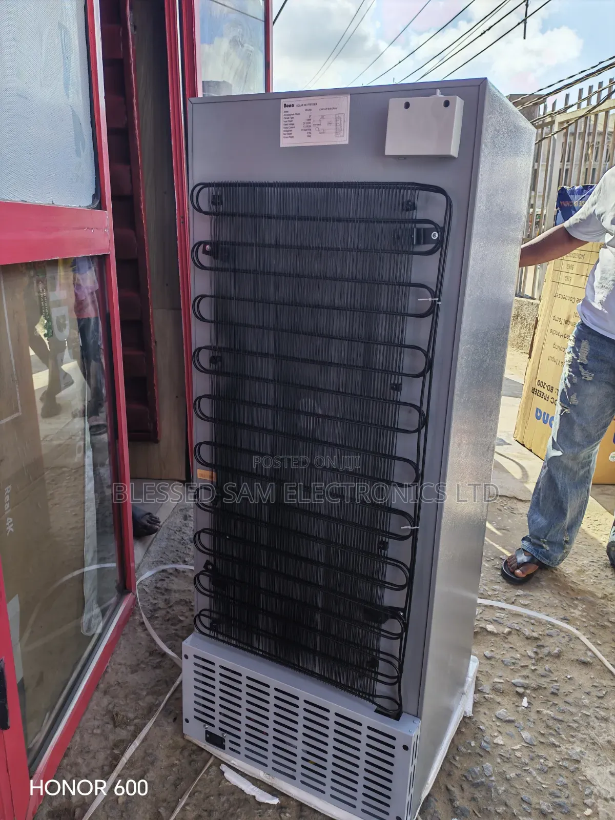 Bona 6 Steps Solar Upright Freezer 200 Liter Fast in Maker Ice Block
