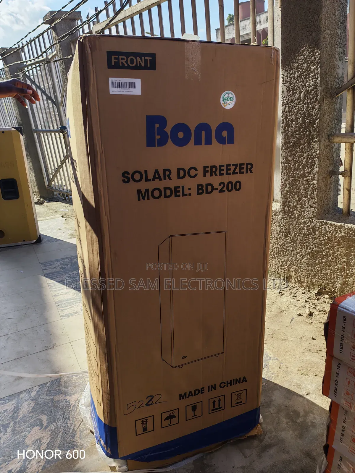 Bona 6 Steps Solar Upright Freezer 200 Liter Fast in Maker Ice Block