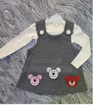 Mini Citlenbik 2pcs Longsleeve and Teddy Bears Ash Gown -Tiny Stars