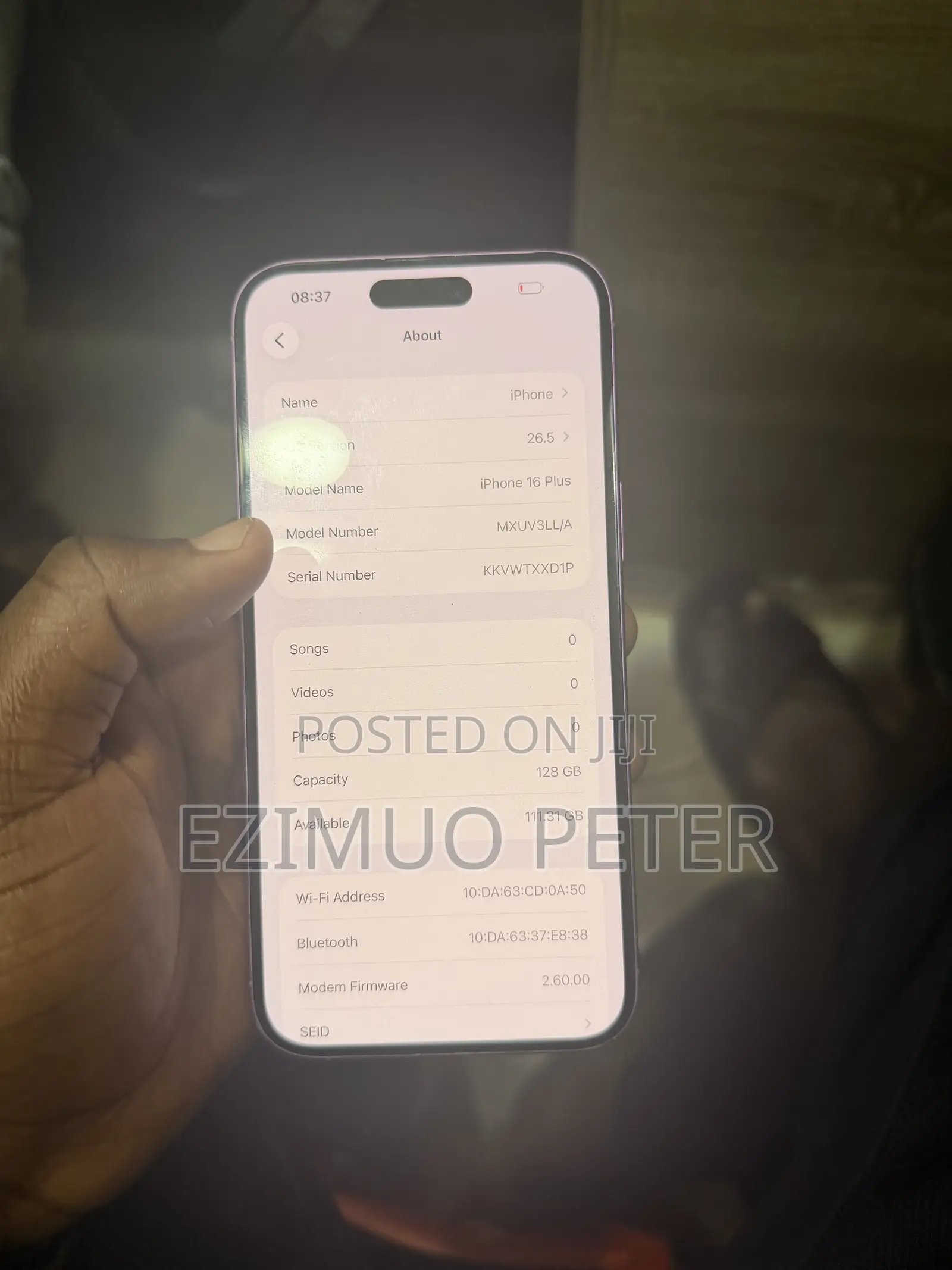 New Apple iPhone 16 Plus 128 GB Black