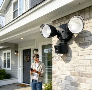 Lutec LED Security PIR Sensor Floodlight and HD Wifi Camera