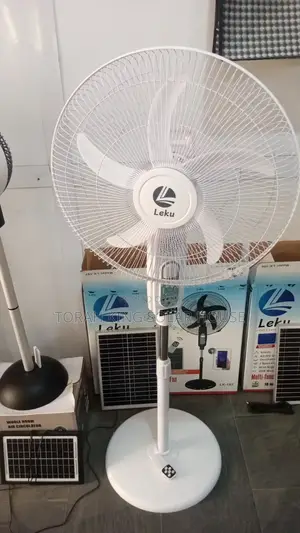 Leku Solar Fan 18 Inches With Bluetooth Speaker