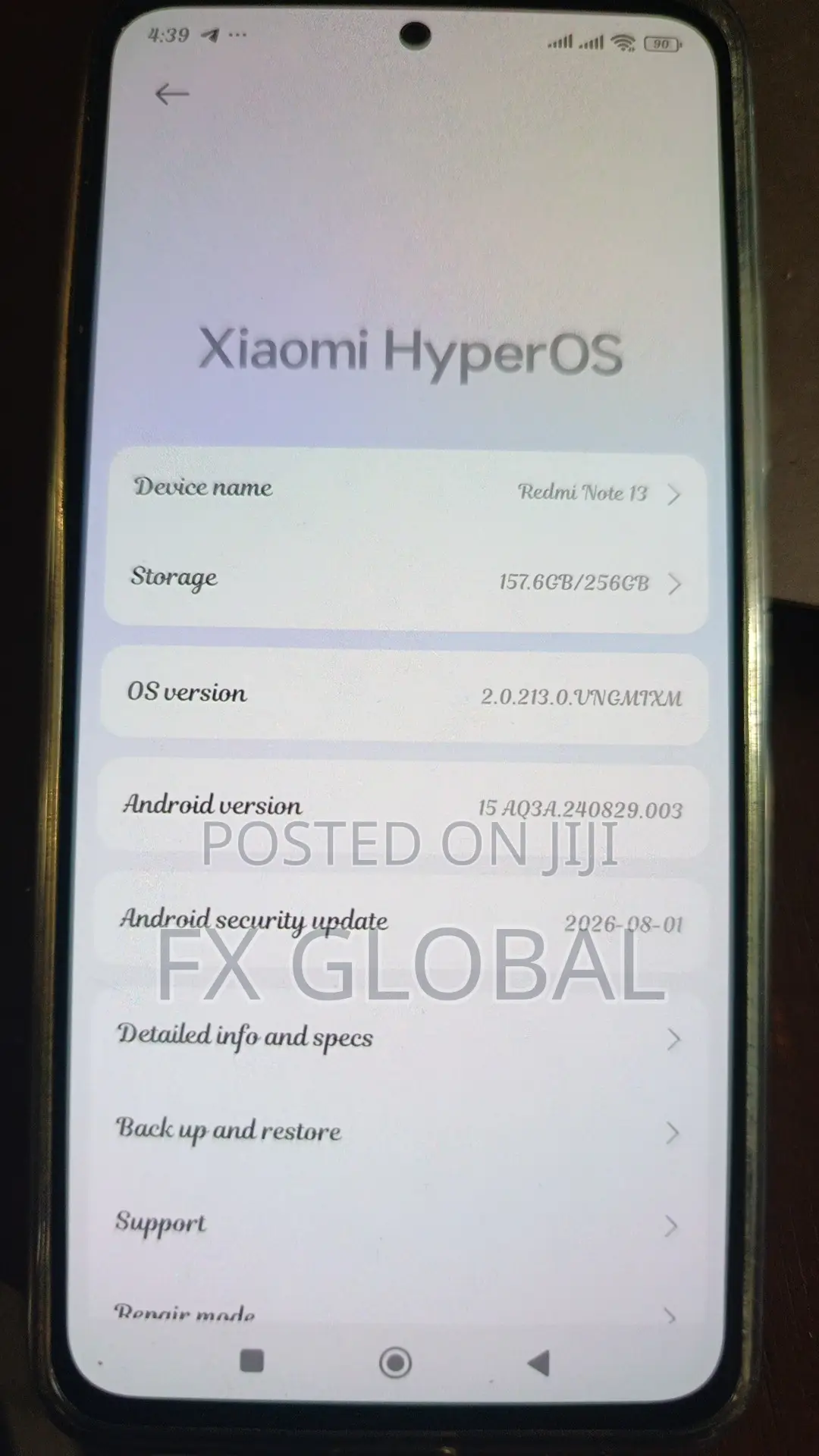 Xiaomi Redmi Note 13 256 GB Gray