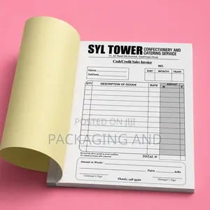 A5 Receipt Book Printing – 5 Copies, Duplicate Sales Payment Receipt