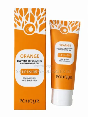Pouqur Orange Exfoliating Gel Face Scrub