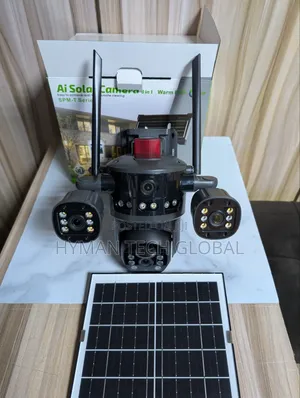 AI Solar Camera 3-in-1 HD Security Camera 4G WiFi Solar Panel