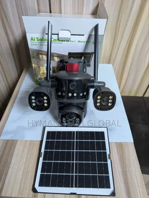 AI Solar Camera 3-in-1 HD Security Camera 4G WiFi Solar Panel