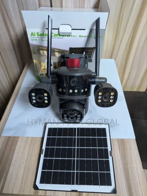 AI Solar Camera 3-in-1 HD Security Camera 4G WiFi Solar Panel