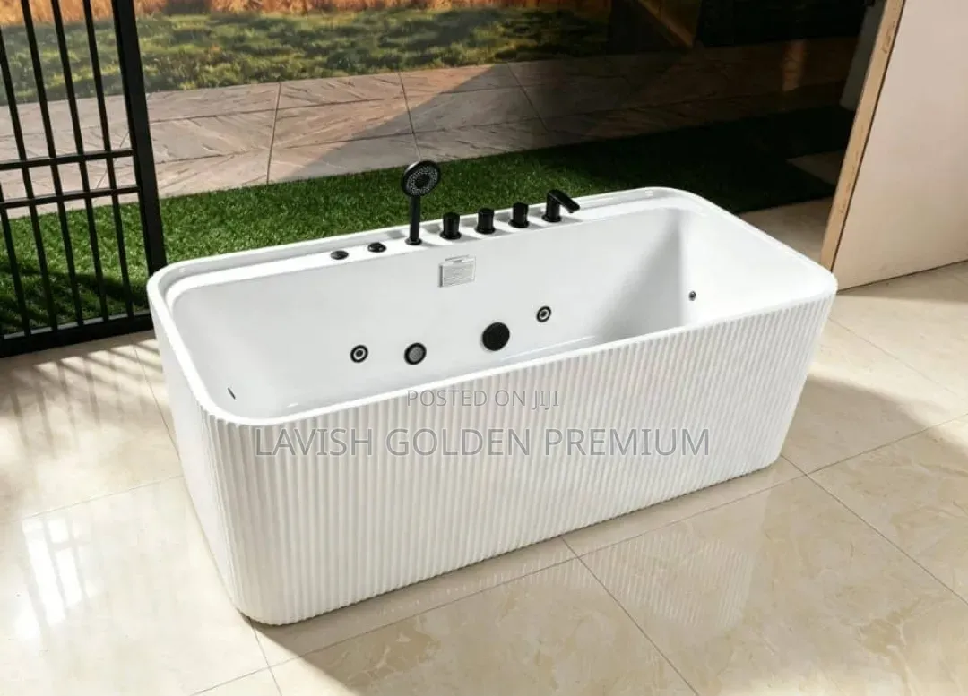 Single Jacuzzi With Black Accessories