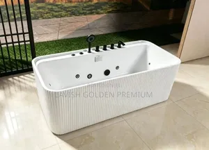 Single Jacuzzi With Black Accessories