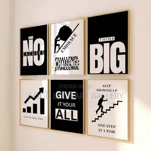 Set of Six Positive Art