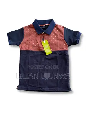 Boys Quality Polo Top Olive/Navy - Age 5/6 7/8yrs