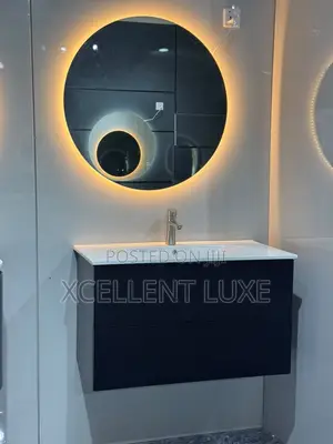 Suspended Bathroom Cabinet Vanity Made With High Density Celuka PVC.