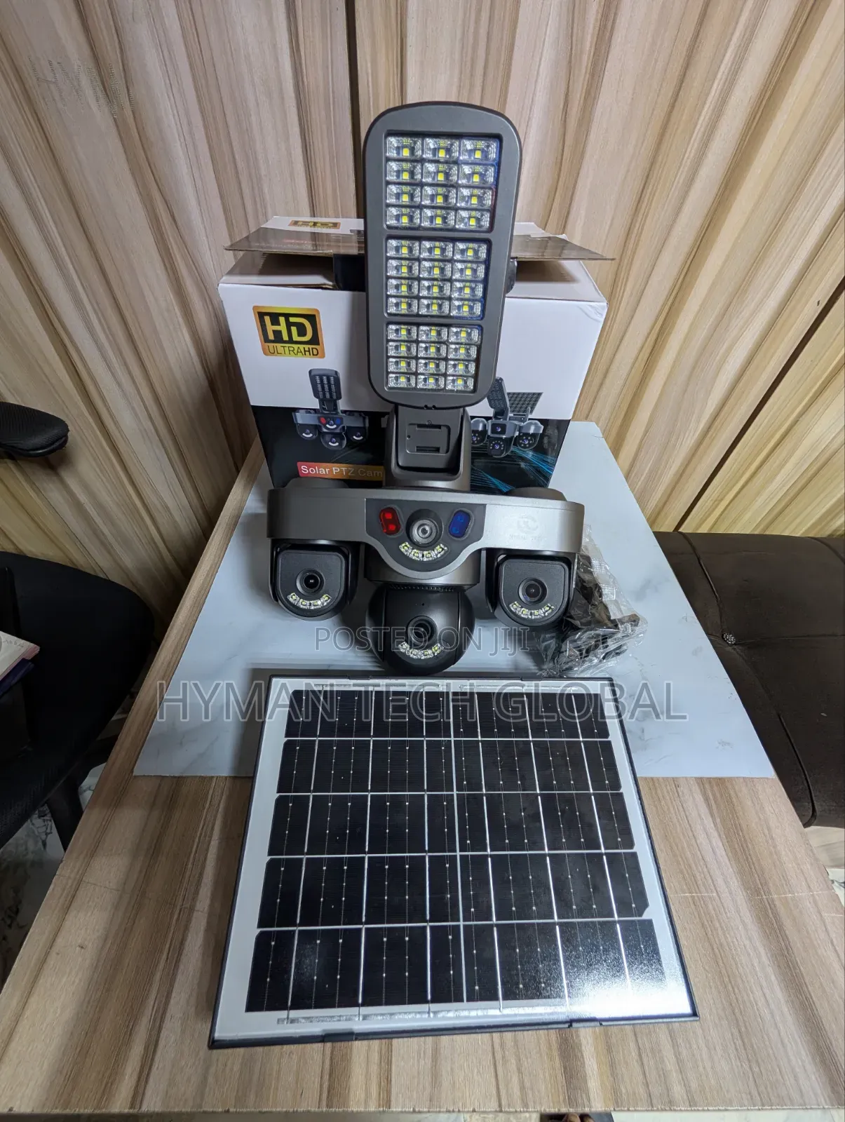 HD UTRALHD SOLAR PTZ CAMERA Solar Light Camera Cameras 3 Lens V380