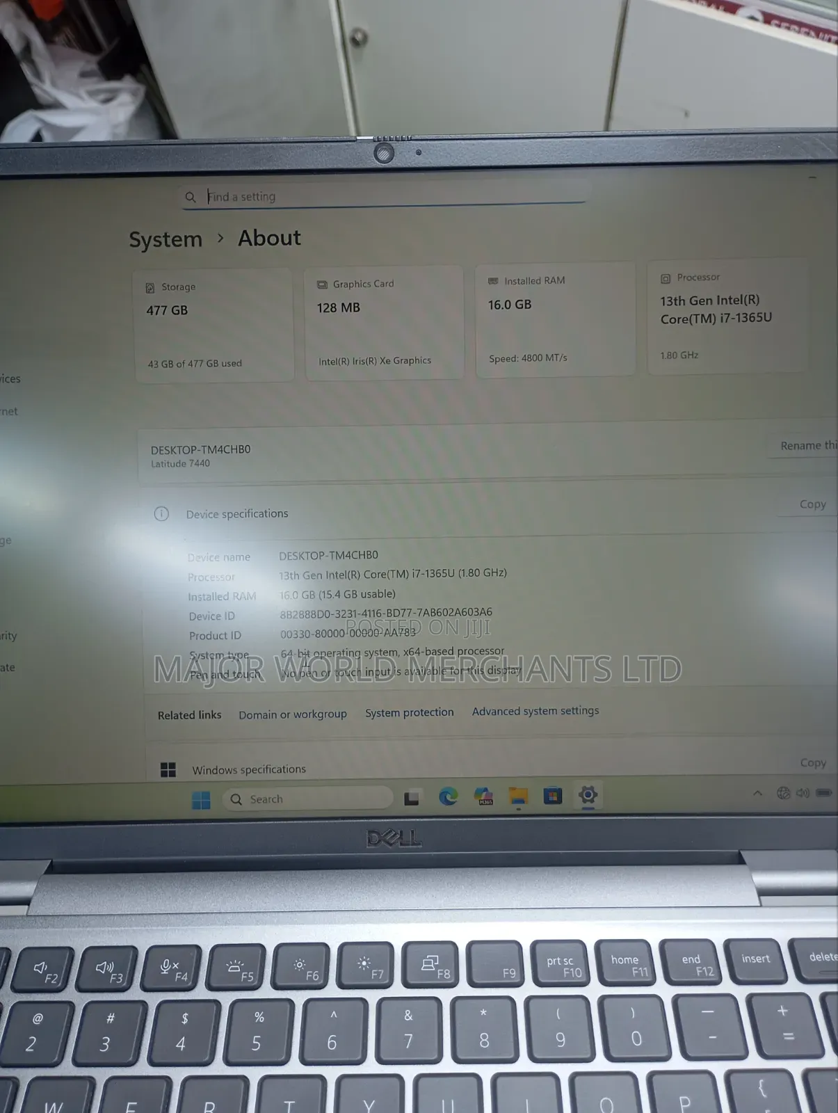 Laptop Dell Inspiron 14 7440 16GB Intel Core i7 SSD 512GB