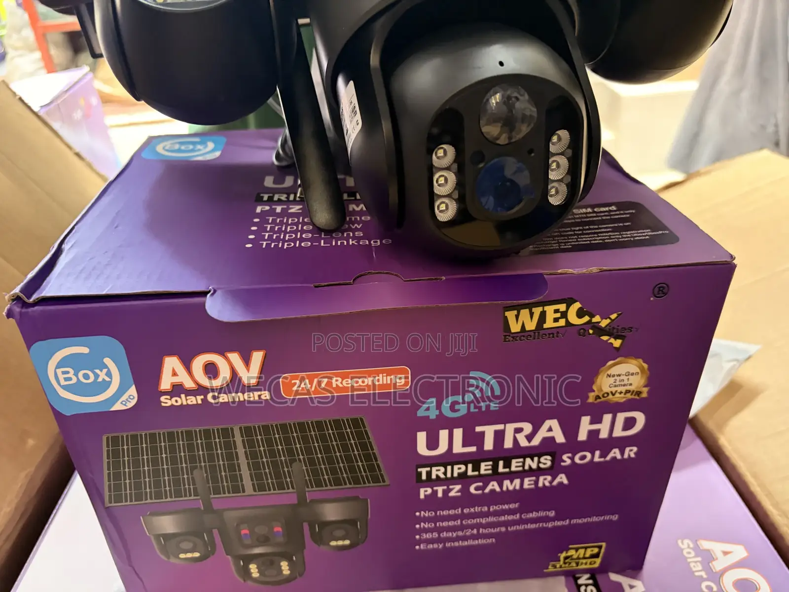 Ubox 3lens Solar 4g Camera