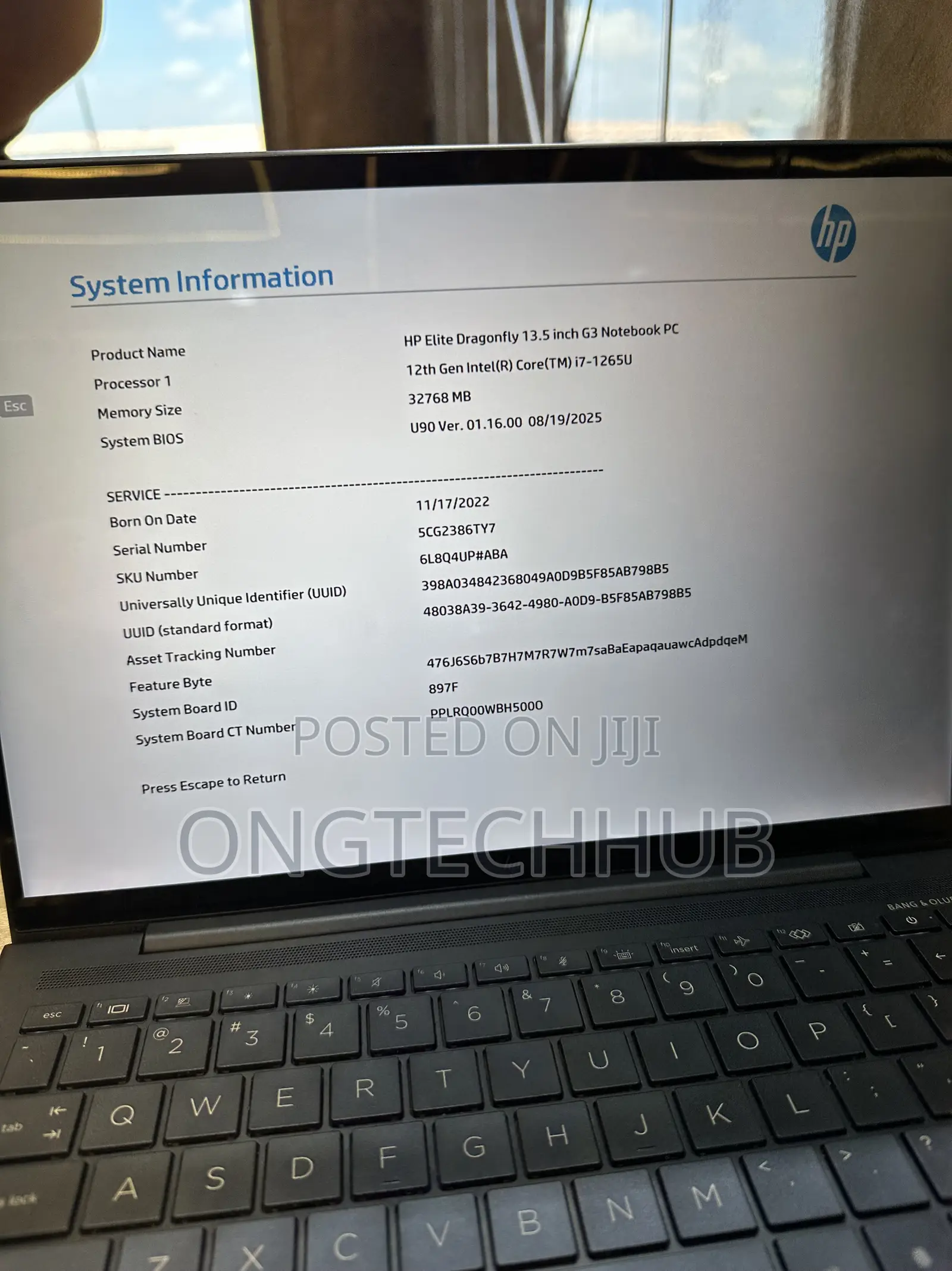 Laptop HP Elite Dragonfly G3 32GB Intel Core i7 SSD 512GB