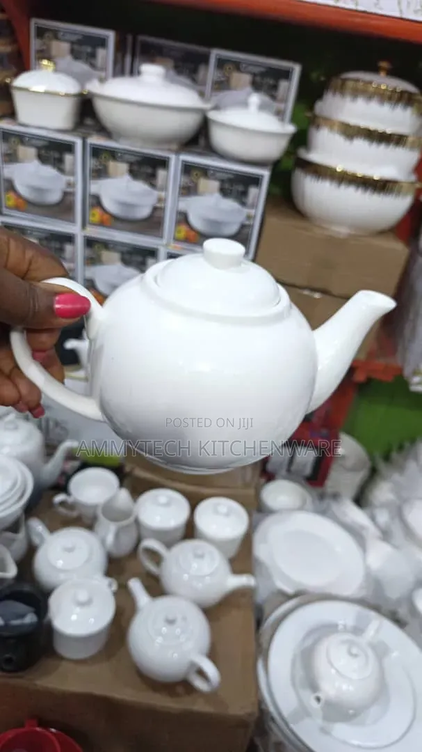 Plain White Tea Jug