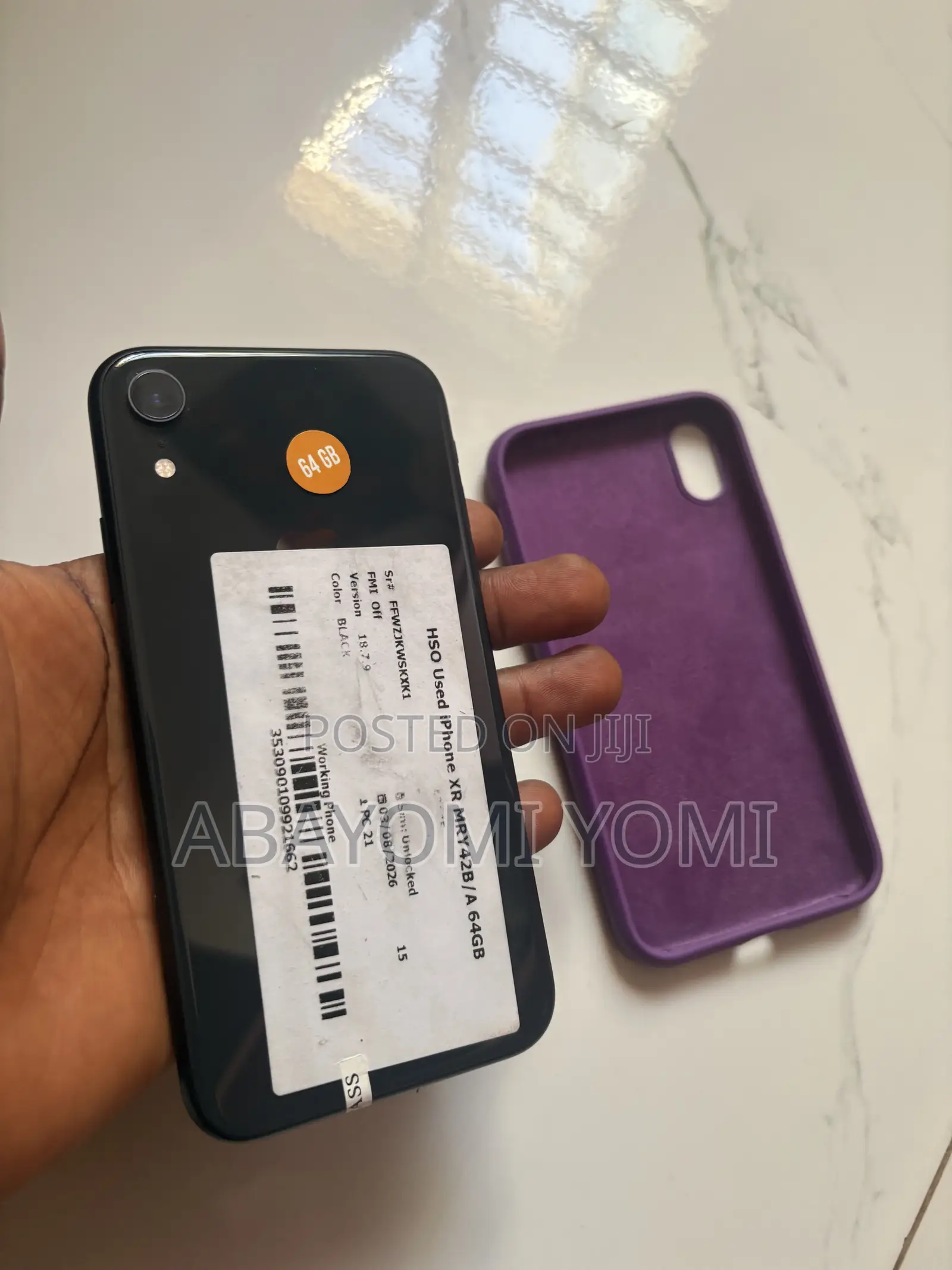 Apple iPhone XR 64 GB Black