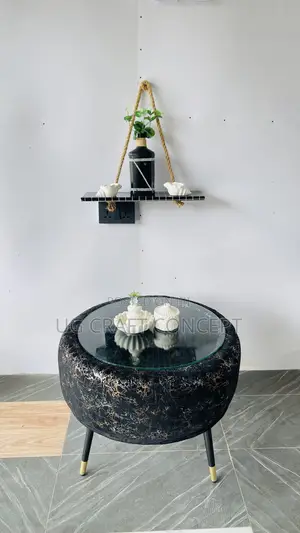 Black and Gold Center Coffee Table