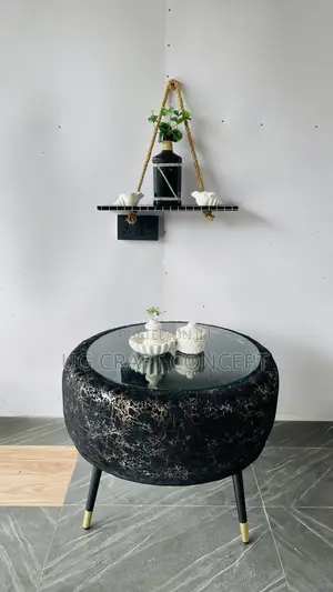 Black and Gold Center Coffee Table