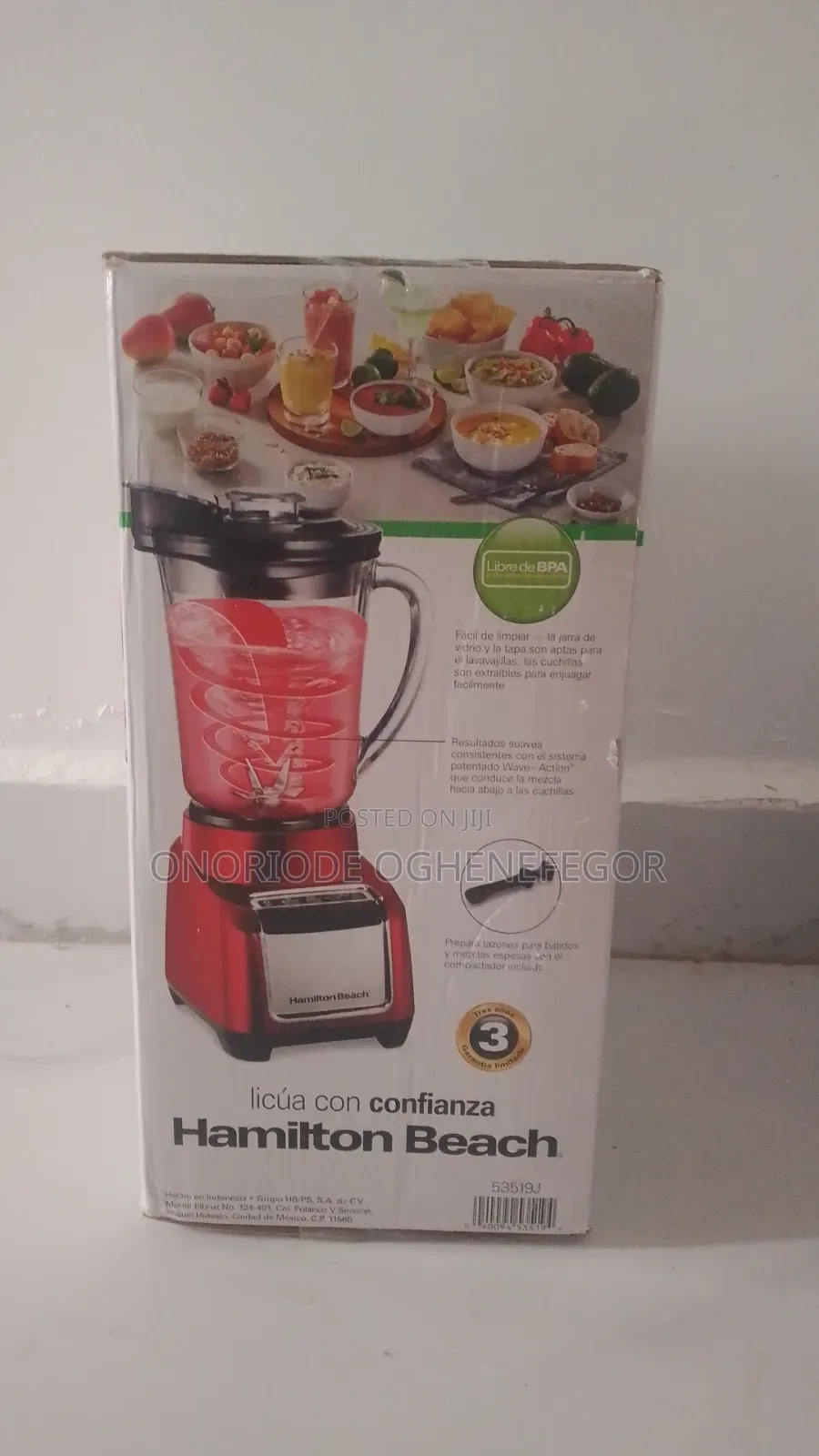 New Hamilton Beach Wave-Action Blender - 825 Watts Max Power