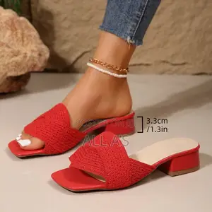 Block Heel Slippers