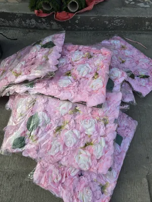 Pink Rose Flower Mat
