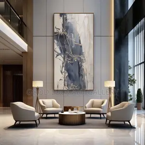 Navy and Gold Wall Art