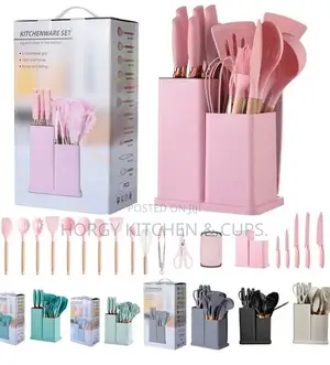 25-Piece Kitchen Utensils & Knife Set With Holder