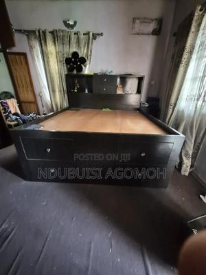 Standard Bed With 18 Drawers, Standing Mirrors , and Side Drawers