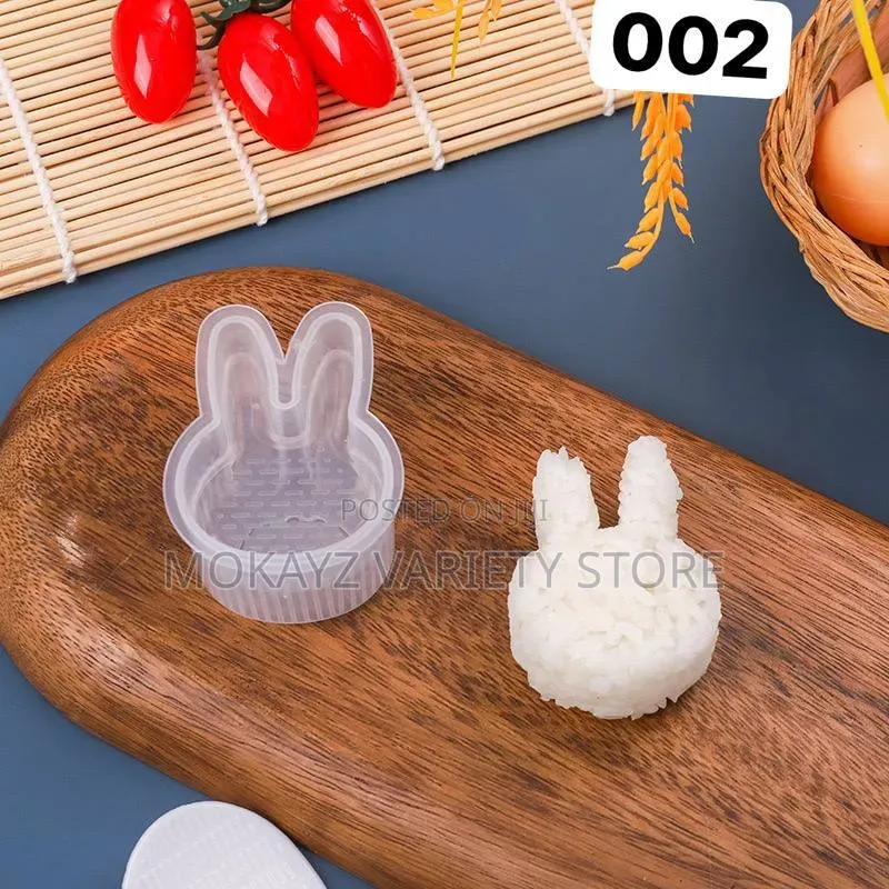 12pcs Transparent Non-Stick Sushi Rice Mould Maker
