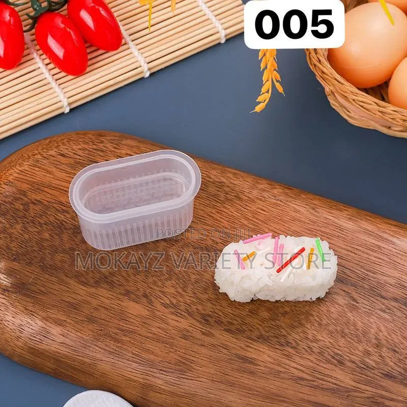 12pcs Transparent Non-Stick Sushi Rice Mould Maker