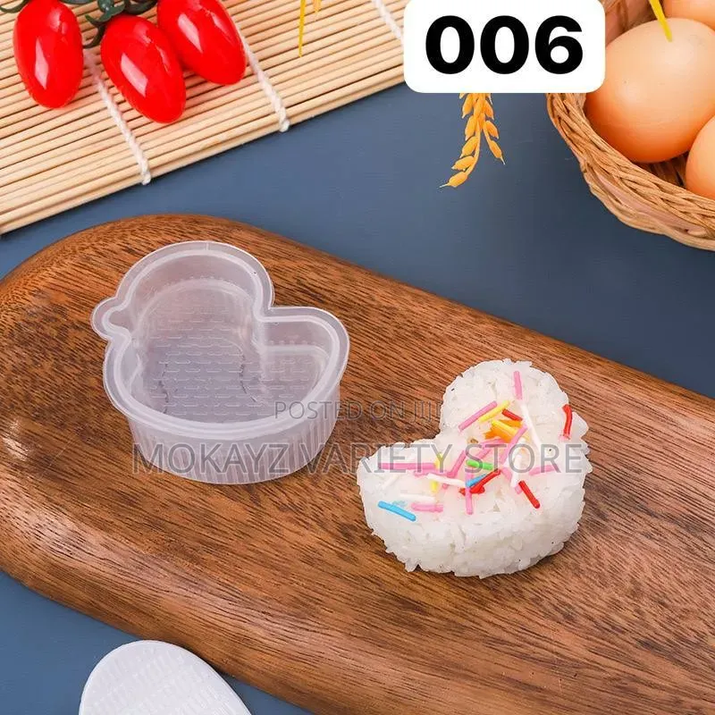 12pcs Transparent Non-Stick Sushi Rice Mould Maker