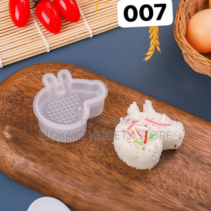 12pcs Transparent Non-Stick Sushi Rice Mould Maker